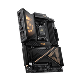 Placa base MSI MEG X870E ACE MAX para PC, con ranuras de expansión y disipadores de calor, vista frontal en imagen.