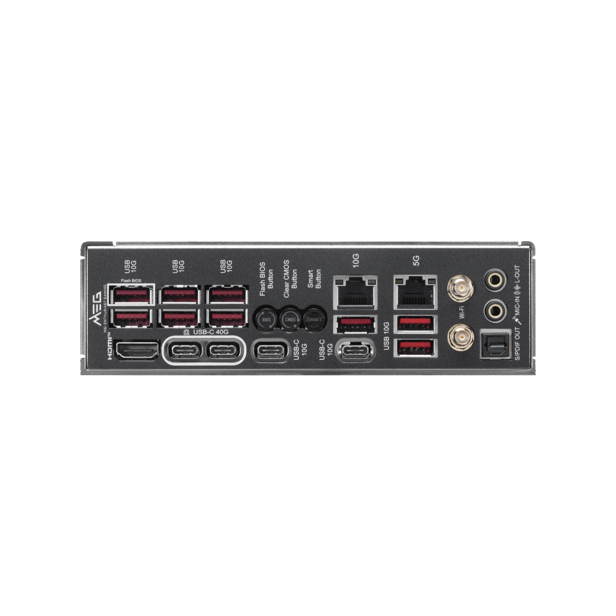 Placa base MSI MEG X870E ACE MAX para gaming, con puertos y slots visibles en la imagen.