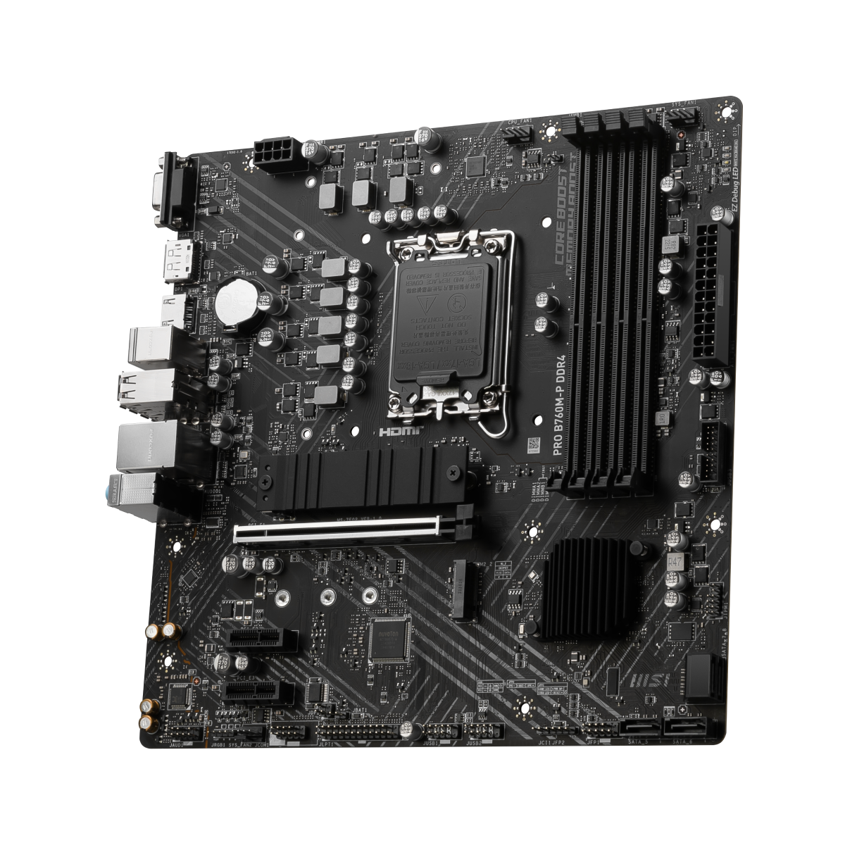 placa base msi pro b760m-p ddr4