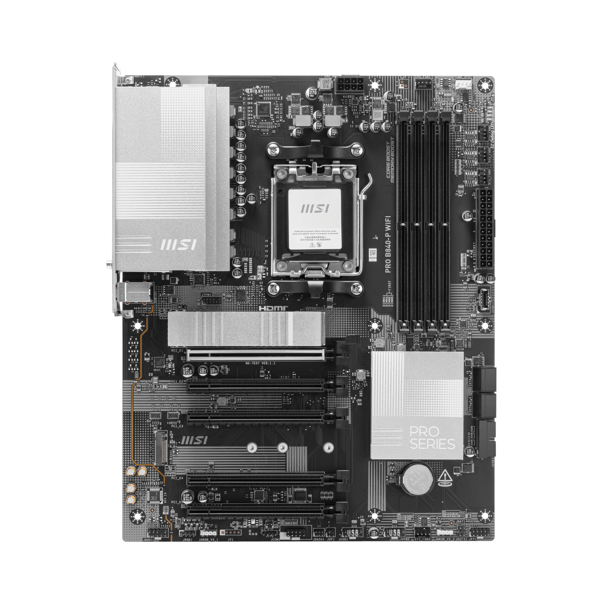 Placa base de MSI PRO B840-P WIFI para procesadores AMD