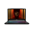 Portátil gaming MSI Katana 15 HX B14WGK-085XES abierto, pantalla grande y teclado retroiluminado en un entorno de juego.