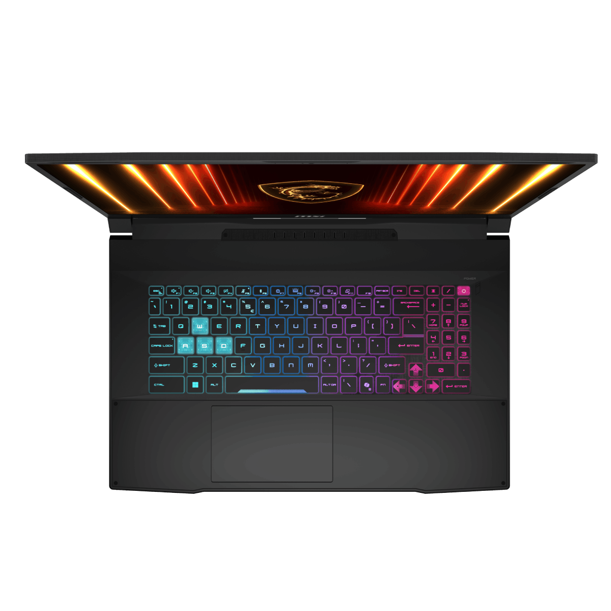 Portátil gaming MSI Katana 17 HX B14WFK-082XES con pantalla grande y teclado retroiluminado en imagen.