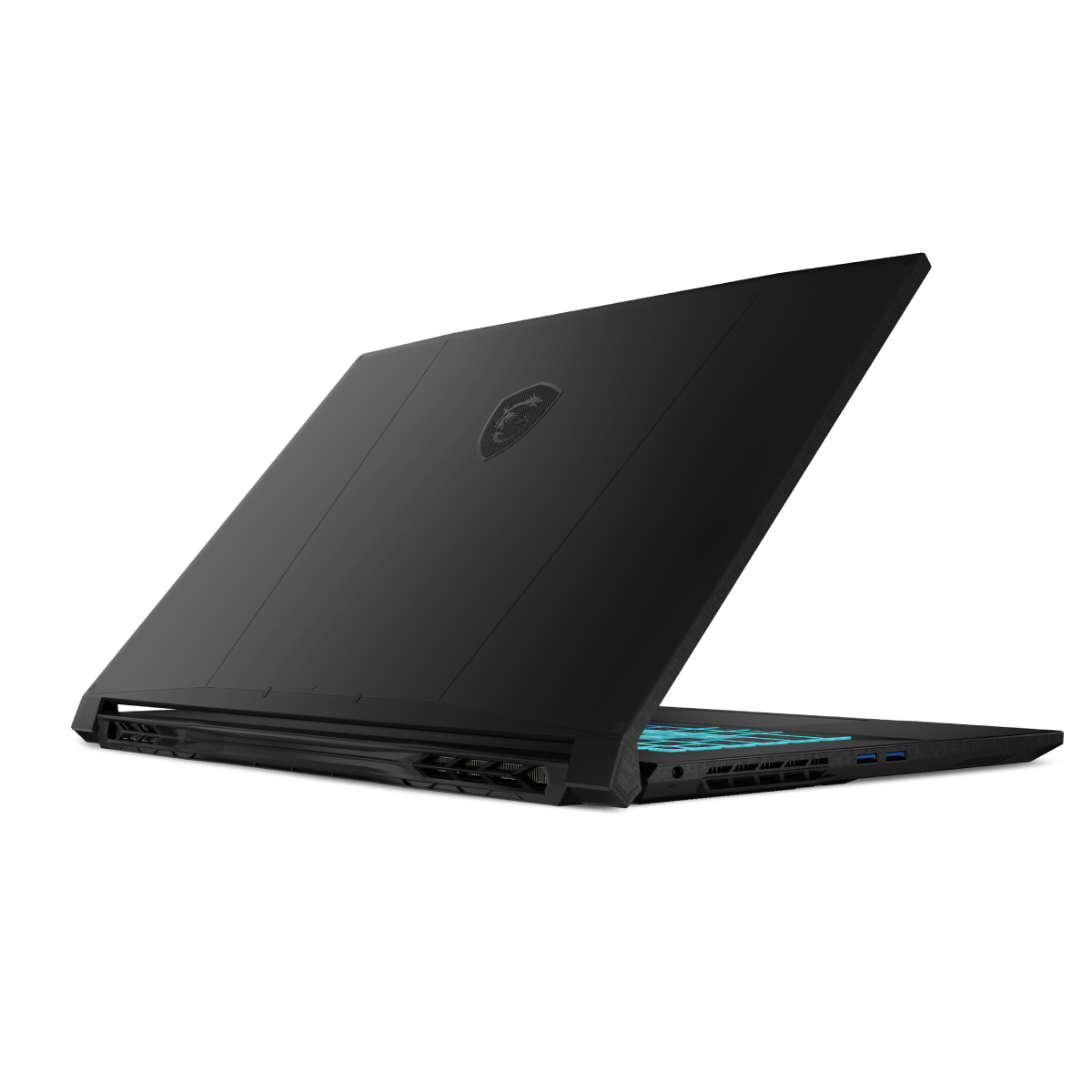 Portátil gaming MSI Katana 17 HX B14WFK-082XES abierto, con pantalla grande y teclado retroiluminado, diseñado para juegos.