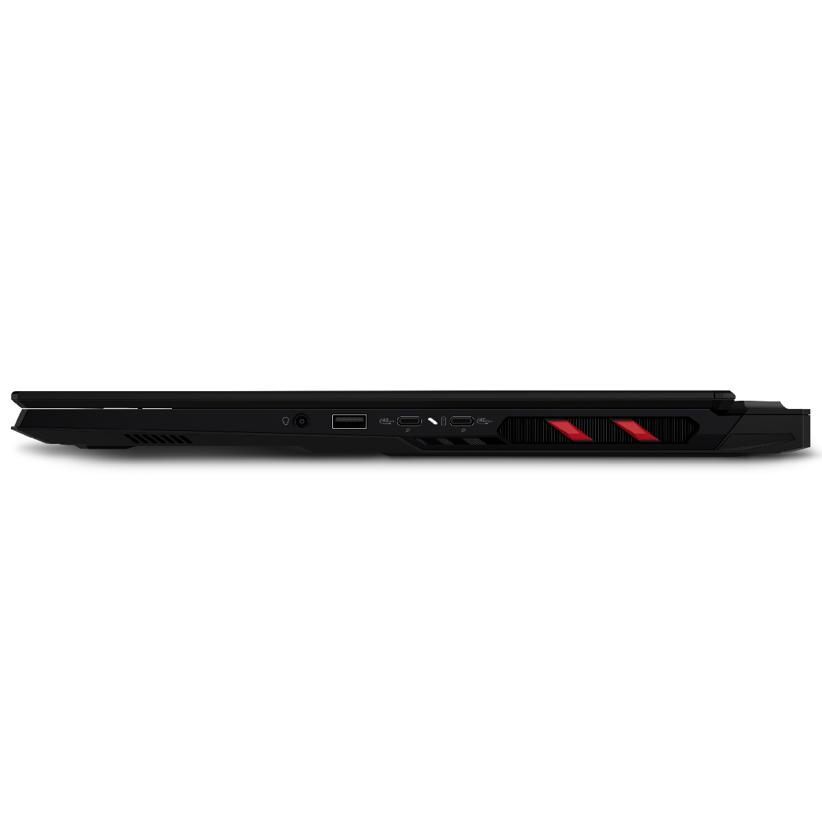 Portátil gaming MSI Raider A18 HX A9WIG-040ES abierto, con teclado retroiluminado y pantalla grande, diseñado para juegos de alto rendimiento.