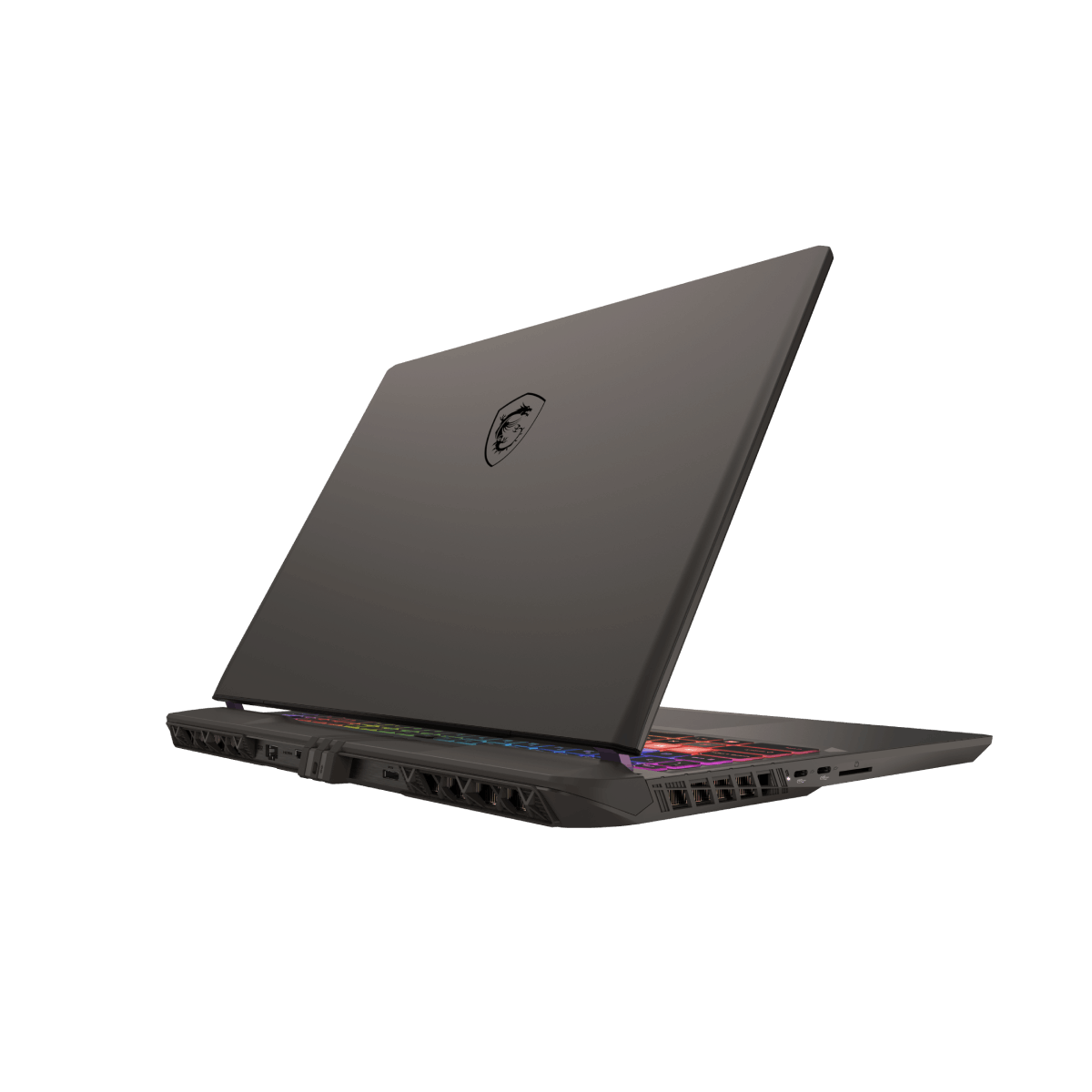 Portátil gaming MSI Vector A16 HX con pantalla grande y teclado retroiluminado, mostrando diseño moderno y rendimiento potente.