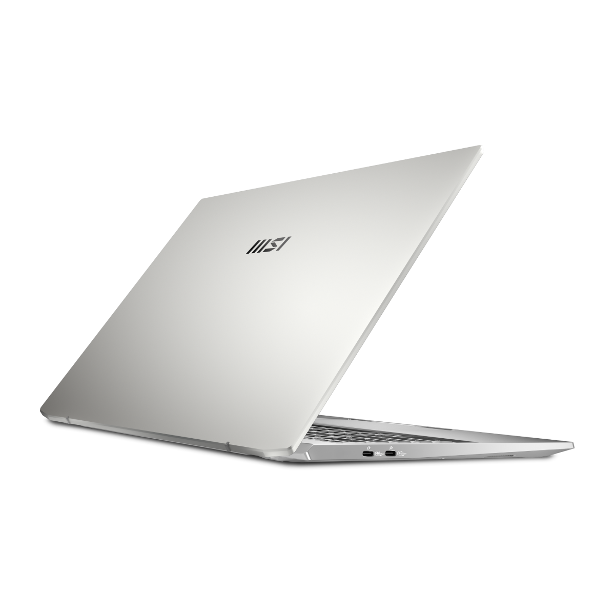 Portátil MSI Prestige A16 AI+ A3HMG-086XES, portátil de alta gama con pantalla y diseño elegante, vista frontal del equipo.