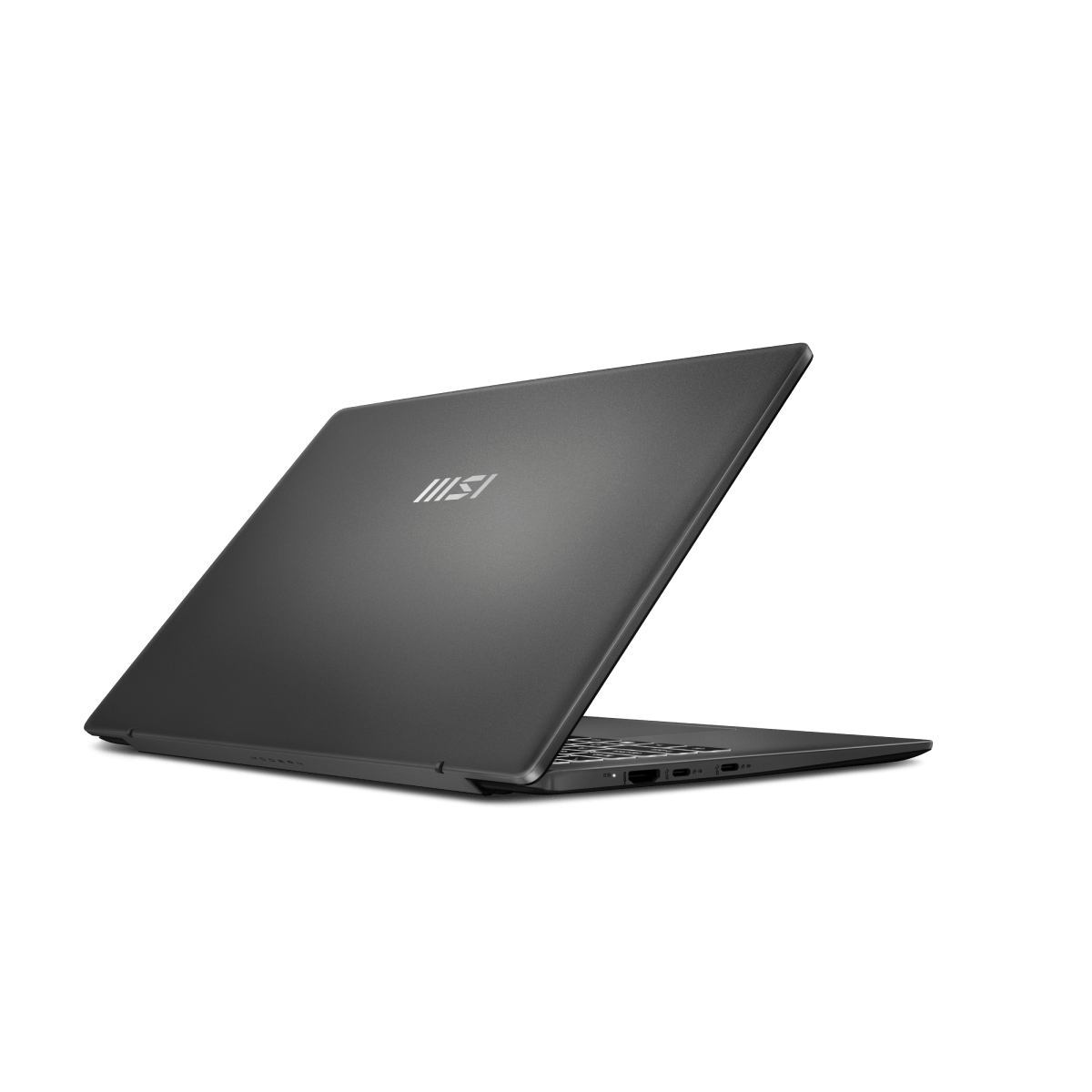 Portátil MSI Modern A14 AI F2HMG-009XES para tareas profesionales, pantalla y teclado visibles en la imagen.