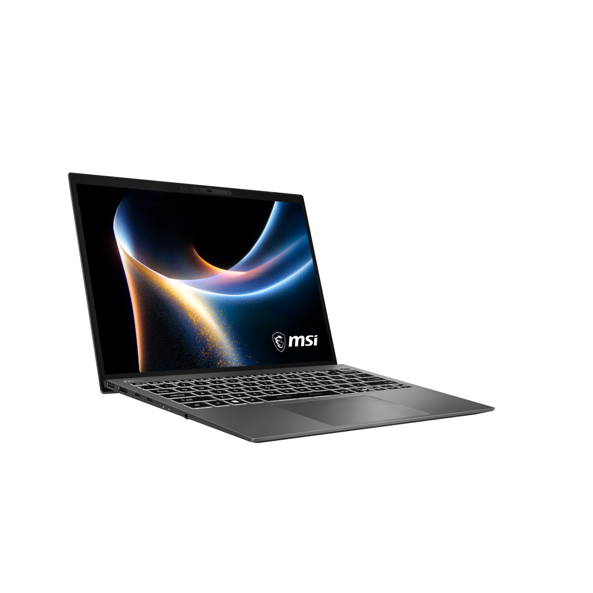Portátil MSI Prestige 13 AI+ A3MG-008ES, portátil profesional con pantalla y teclado, diseñado para trabajo y productividad.