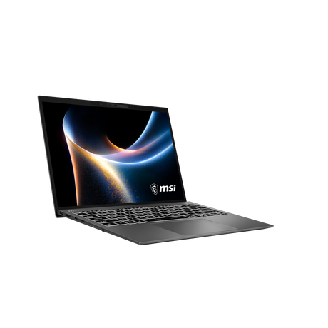 Portátil MSI Prestige 13 AI+ A3MG-010XES, portátil profesional con pantalla y teclado visibles, diseño elegante y moderno.