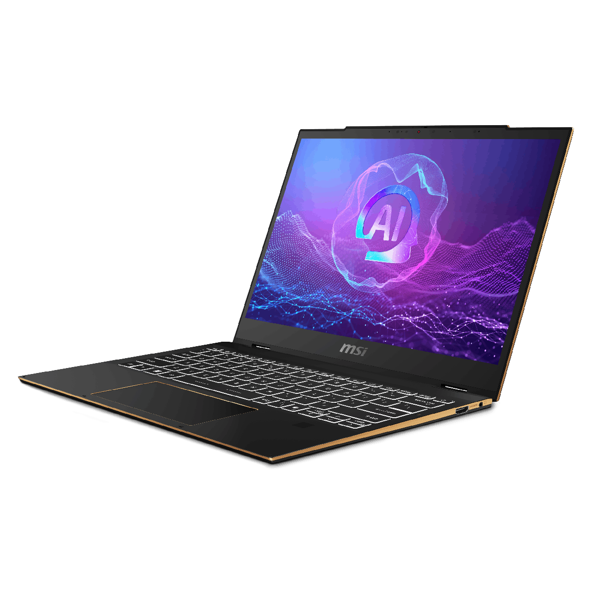 Portátil táctil MSI Summit 13 AI Evo A2HMTG-080ES, portátil profesional con pantalla táctil y diseño elegante.