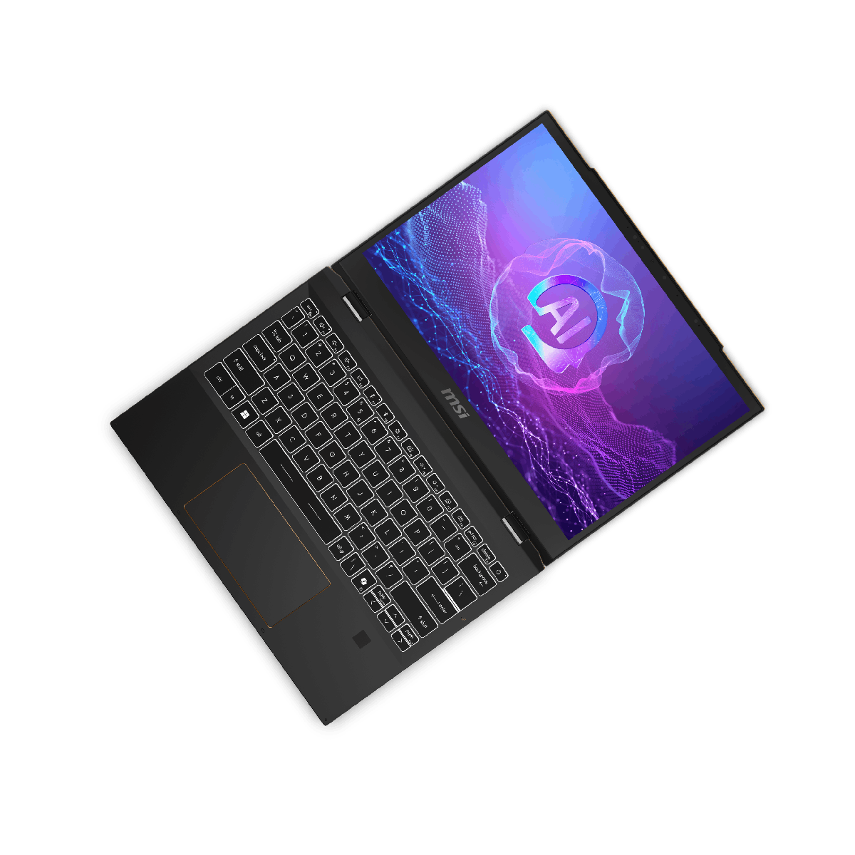 Portátil profesional MSI Summit 13 AI Evo A2HMTG-080ES con pantalla táctil y diseño compacto para trabajo y productividad.