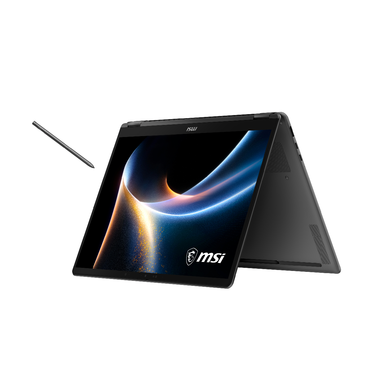 Portátil táctil MSI Prestige 14 Flip AI+ D3MTG-051ES, portátil profesional con pantalla convertible y diseño elegante.