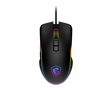 Ratón gaming MSI Forge GM300 con diseño ergonómico y botones programables para juegos, en color negro.