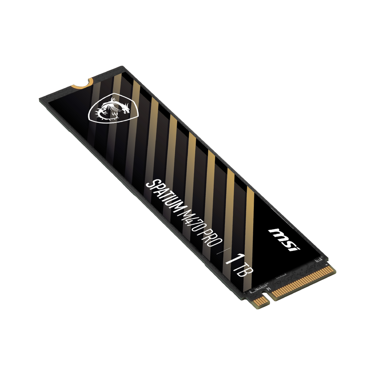 SSD MSI SPATIUM M470 PRO PCIe 4.0 NVMe M.2 de 1TB, unidad de almacenamiento rápida y confiable para ordenadores.