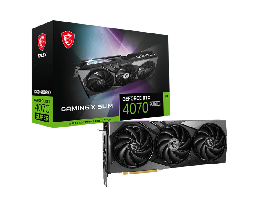 tarjeta grafica msi geforce rtx 4070 super 12g gaming x slim