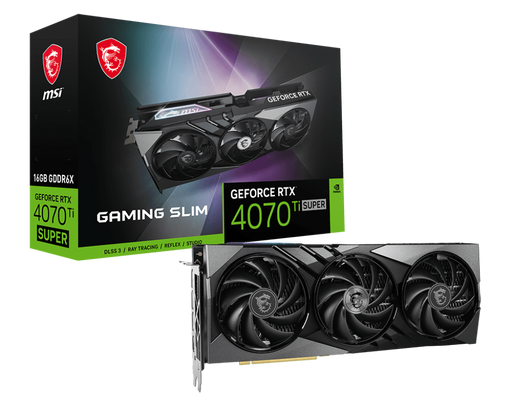 tarjeta grafica msi geforce rtx 4070 ti super 16g gaming slim