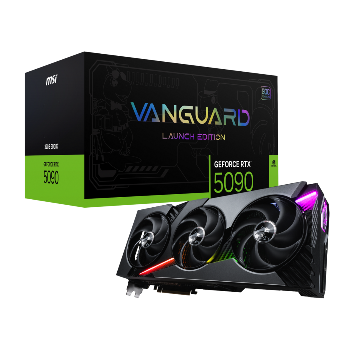 tarjeta grafica msi nvidia 5090 32g vanguard soc launch edition