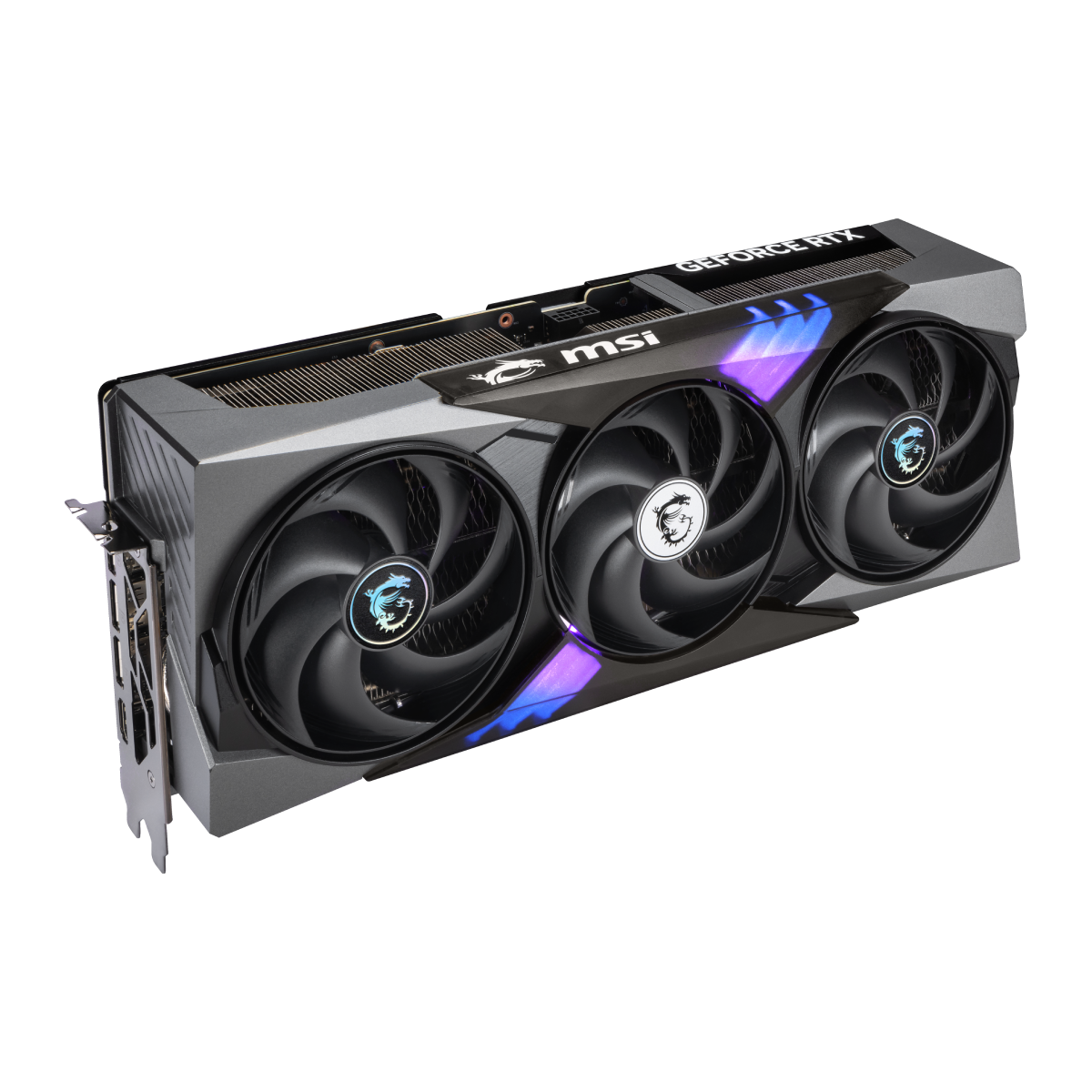 Tarjeta gráfica MSI GeForce RTX 5090 32G GAMING TRIO OC, VGA de alta gama con diseño robusto y ventiladores de enfriamiento eficiente.