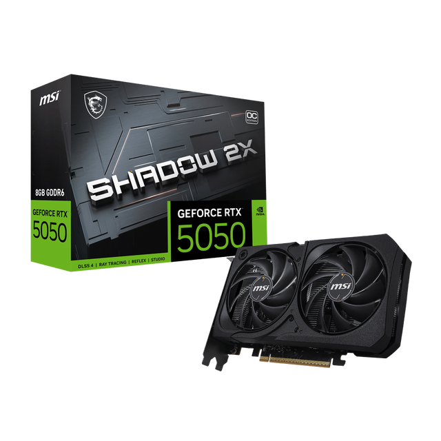 Tarjeta Grafica de MSI NVIDIA GeForce RTX 5050 SHADOW 2X OC