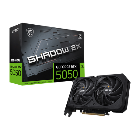 Tarjeta grafica de MSI NVIDIA GeForce RTX 5050 SHADOW 2X