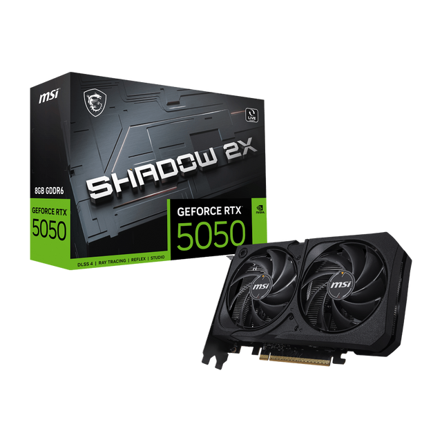 Tarjeta grafica de MSI NVIDIA GeForce RTX 5050 SHADOW 2X