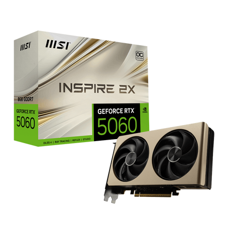 Tarjeta grafica de MSI NVIDIA GeForce RTX 5060 8G Inspire 2X OC