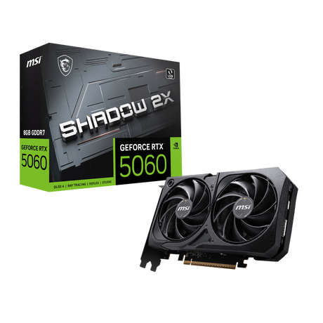 Tarjeta grafica de MSI NVIDIA GeForce RTX 5060 SHADOW 2X