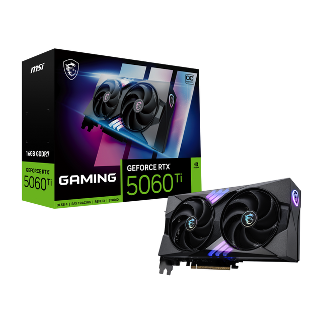 MSI GeForce RTX 5060 Ti 16G GAMING OC | Tarjeta Gráfica MSI GeForce RTX 5060 Ti 16G GAMING OC | Tarjeta Gráfica