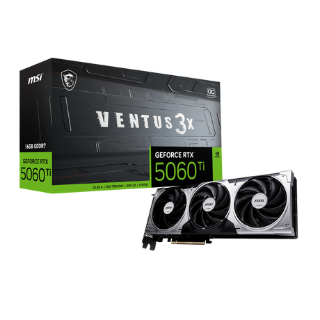 Tarjeta grafica MSI NVIDIA GeForce RTX 5060 Ti 16G Ventus 3X OC
