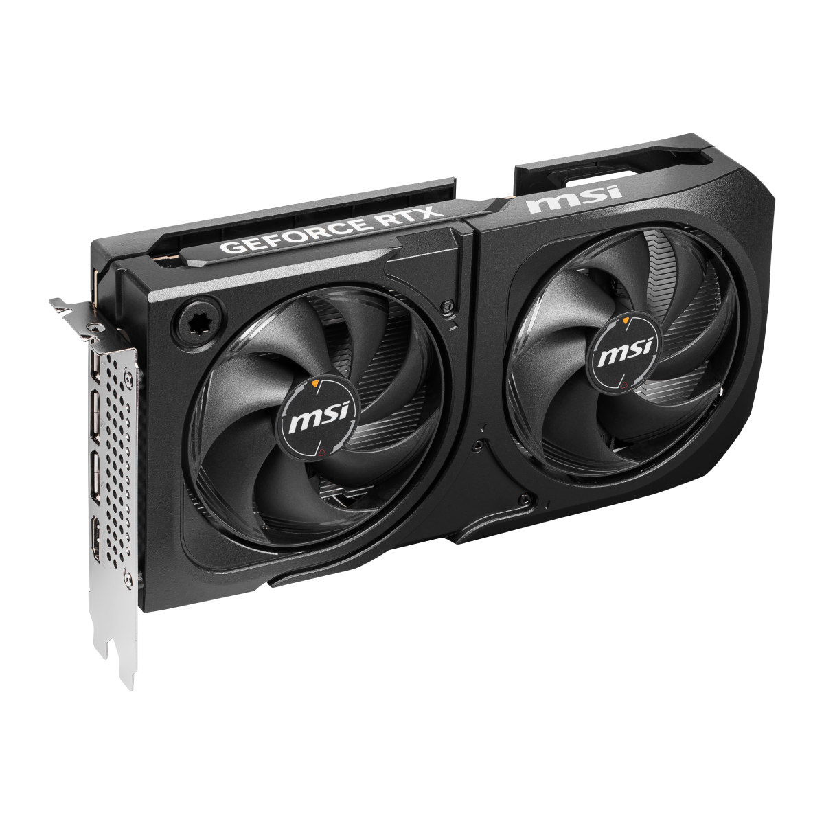 Tarjeta gráfica MSI GeForce RTX 5060 Ti 8G SHADOW 2X PLUS con disipador y ventiladores en color negro para gaming y rendimiento.