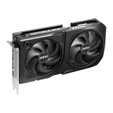 Tarjeta gráfica MSI GeForce RTX 5060 Ti 8G SHADOW 2X PLUS con disipador y ventiladores en color negro para gaming y rendimiento.