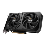 Tarjeta gráfica MSI GeForce RTX 5060 Ti 8G SHADOW 2X PLUS con disipadores y puertos de video visibles.