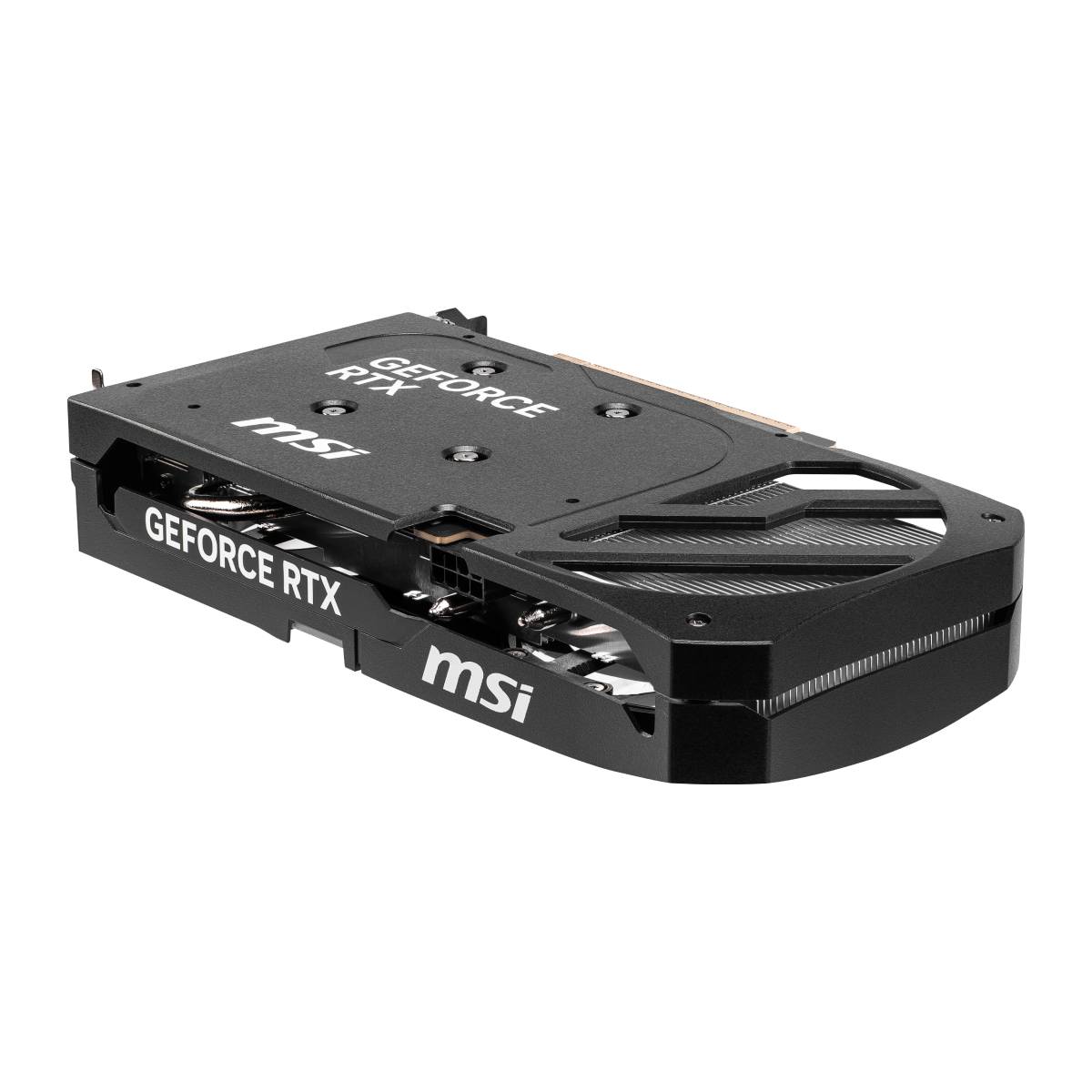 Tarjeta gráfica MSI GeForce RTX 5060 Ti 8G Shadow 2X Plus con disipadores y ventiladores visibles en la imagen.