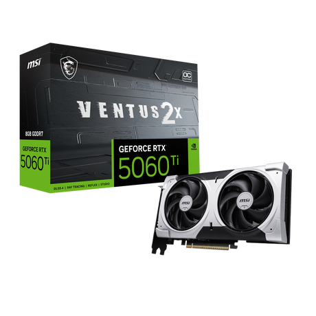 Tarjeta grafica  MSI NVIDIA GeForce RTX 5060 Ti 8G Ventus 2X OC Plus