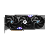 Tarjeta gráfica MSI GeForce RTX 5060 Ti GAMING TRIO de 8GB, con disipador grande y ventiladores, vista frontal en placa VGA.