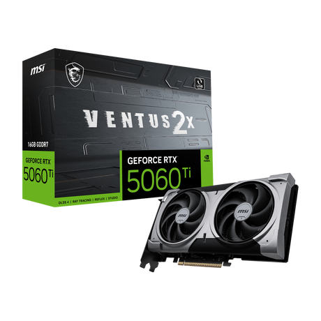 Tarjeta grafica de MSI NVIDIA GeForce RTX 5060 Ti VENTUS 2X PLUS