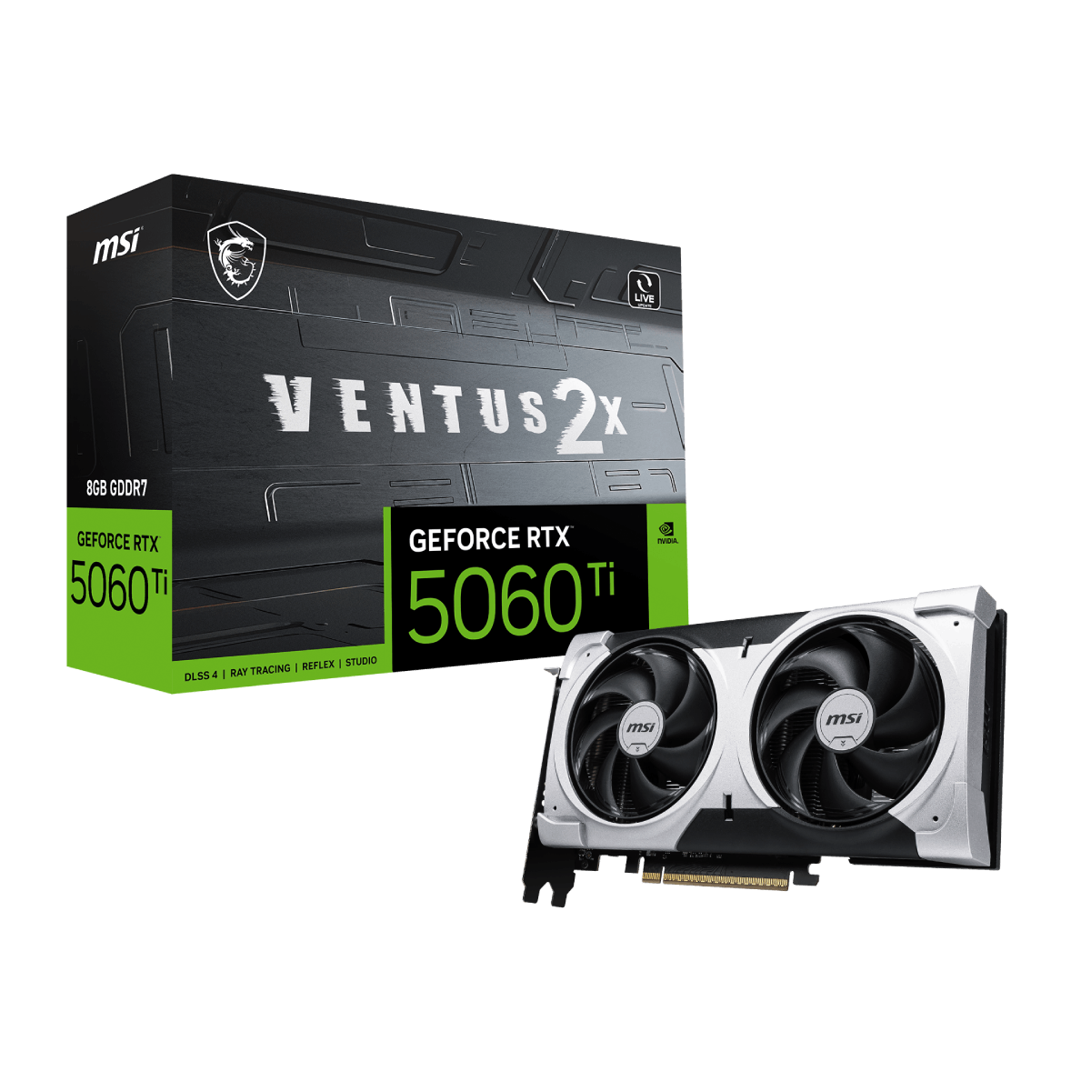 Tarjeta grafica MSI NVIDIA GeForce RTX 5060 Ti VENTUS 2X PLUS