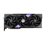 Tarjeta gráfica MSI GeForce RTX 5070 12G GAMING TRIO para juegos, con disipador y ventiladores en diseño de alta resistencia.