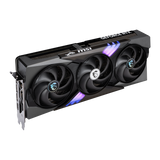 Tarjeta gráfica MSI GeForce RTX 5070 12G GAMING TRIO en color negro con ventiladores grandes y disipador de aluminio para gaming.