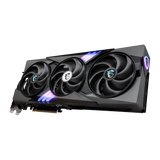 Tarjeta gráfica MSI GeForce RTX 5070 12G GAMING TRIO, VGA con disipador y ventiladores, vista frontal de la tarjeta MSI.