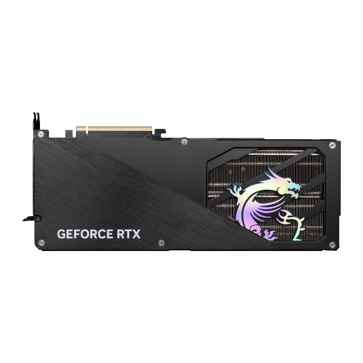 Tarjeta gráfica MSI GeForce RTX 5070 12G GAMING TRIO para videojuegos, con disipador de gran tamaño y ventiladores.
