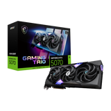 Tarjeta gráfica MSI GeForce RTX 5070 12G GAMING TRIO, VGA con disipador y ventiladores para gaming y alto rendimiento.