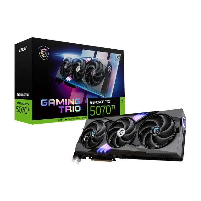 Tarjeta grafica de MSI NVIDIA GeForce RTX 5070 Ti Gaming Trio OC