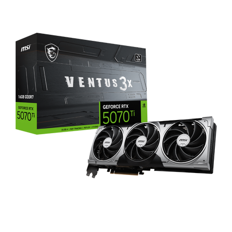 Tarjeta grafica de MSI NVIDIA GeForce RTX 5070 Ti VENTUS 3X