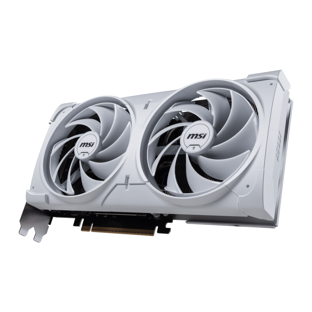 Tarjeta grafica de MSI NVIDIA G GeForce RTX 5070 VENTUS 2X en blanco