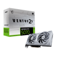 Tarjeta grafica de MSI NVIDIA G GeForce RTX 5070 VENTUS 2X en blanco