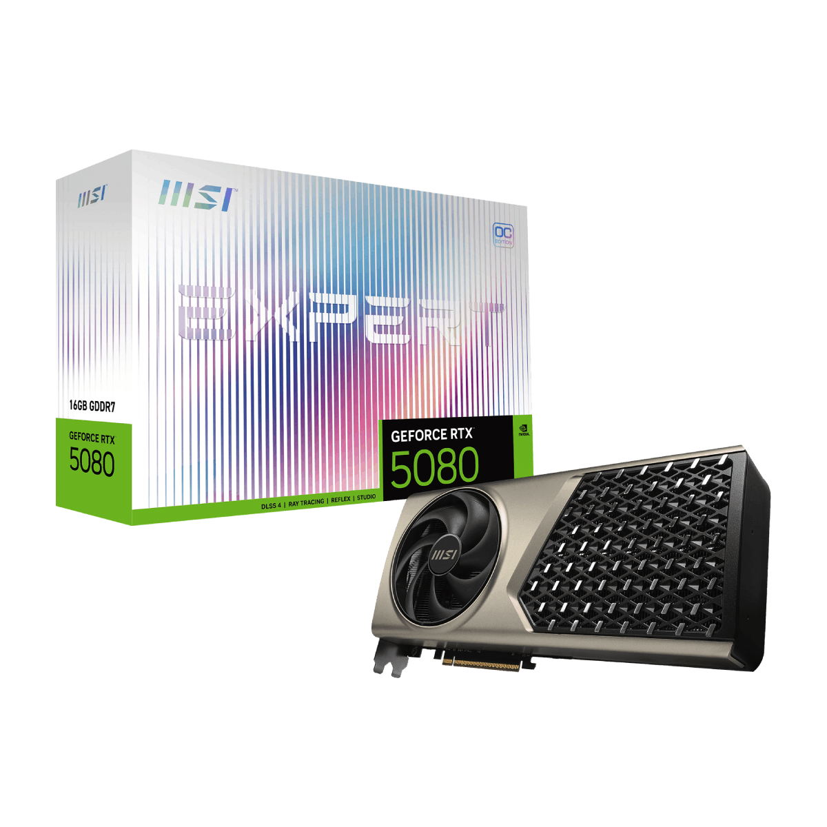 MSI GEFORCE RTX 5080 OC版 MSI GeForce RTX 5080 16G EXPERT OC | Tarjeta Gráfica