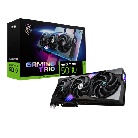 tarjeta grafica msi nvidia geforce rtx 5080 16g gaming trio oc