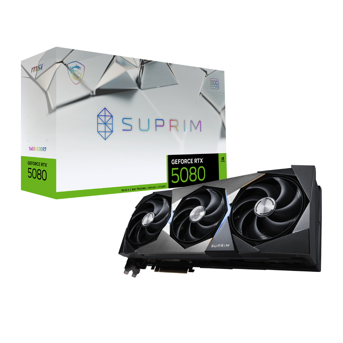 MSI GeForce RTX 5080 16G SUPRIM SOC | Tarjeta Gráfica – MSI e-Shop
