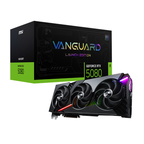 tarjeta grafica msi nvidia geforce rtx 5080 16g vanguard soc launch edition